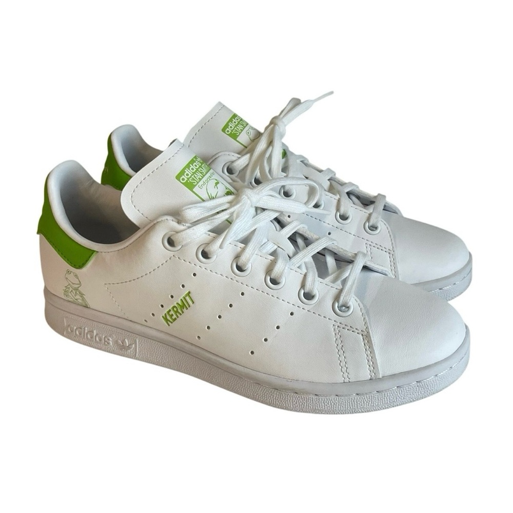 Adidas Muppets Boys Kermit the Frog Athletic Shoes Sneakers Unisex Youth Sz 4.5